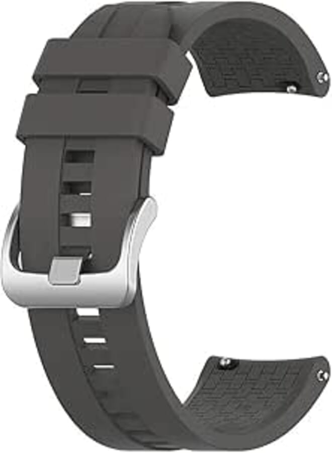 EP Silicone Sport Band for Huawei Watch GT1/GT2-46mm/Samsung S3/S4/Active2-44mm (Grey), Unisex